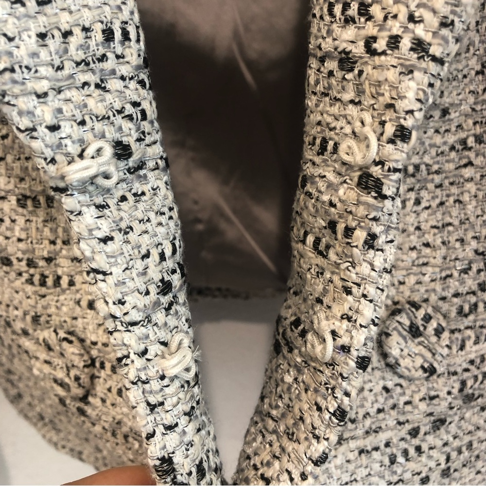 NWT Heartloom Aurelie Tweed Blazer Gray Women’s Size Medium - Picture 8 of 15